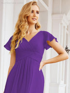 Vestidos de cerimónia de baile Numbersea para mãe da noiva, mangas curtas, vestido de madrinha 28047 