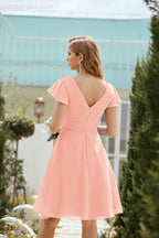 Knie langes Homecoming-Kleid Formell Cocktail Abschlussballkleid 28013