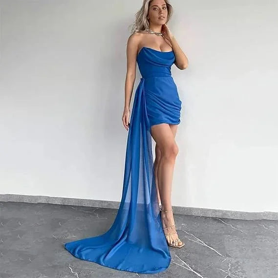 Weißes Homecoming-Kleid Weißes Hochzeitsgastkleid Y2958