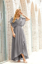 Numbersea  Mother of The Bride Dresses Plus Size V-Neck Floor Length Formal Prom Dress for Wedding Guest 28020