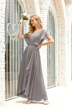 Numbersea  Mother of The Bride Dresses Plus Size V-Neck Floor Length Formal Prom Dress for Wedding Guest 28020