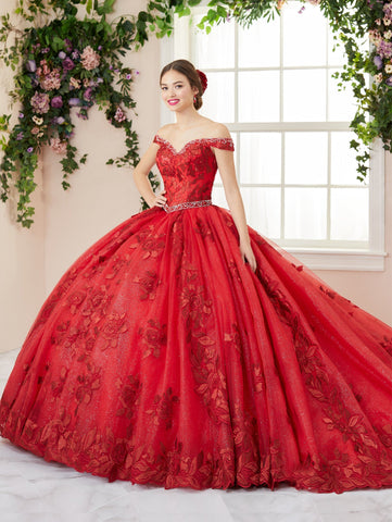 3-teiliges schulterfreies Quinceanera-Kleid von House of Wu 26964