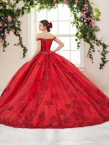 3-teiliges schulterfreies Quinceanera-Kleid von House of Wu 26964