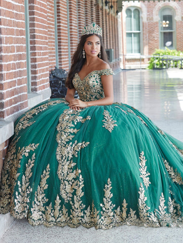 3-teiliges Quinceanera-Kleid mit kurzem Rock von House of Wu 26048
