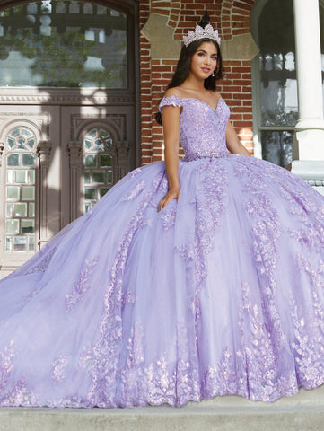 3-teiliges Quinceanera-Kleid mit kurzem Rock von House of Wu 26048