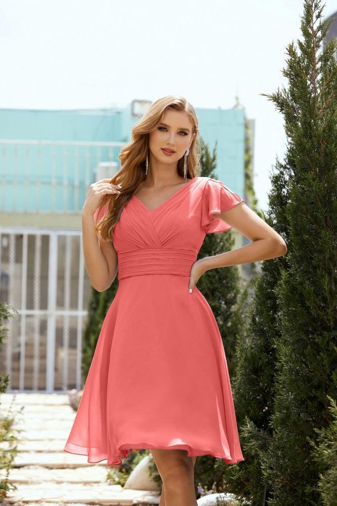 Vestidos de Baile de Largo a la Rodilla para Fiesta de Regreso a Casa, Traje Formal de Cóctel y Graduación 28013