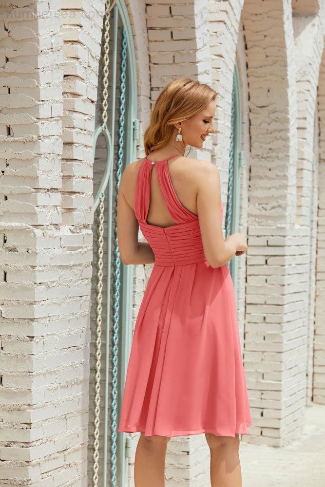 Ärmelloses Homecoming-Kleid Formell Cocktail Abschlussballkleid 28014