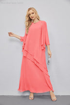 Mother of Bride Dresses with Open Front Lightweight Cardigan Formal Prom Gown  28081