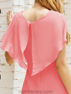 Vestidos de Baile de Regreso a Casa Sin Mangas Largo a la Rodilla Modelo 28021