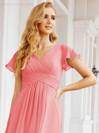 Vestidos de cerimónia de baile Numbersea para mãe da noiva, mangas curtas, vestido de madrinha 28047 