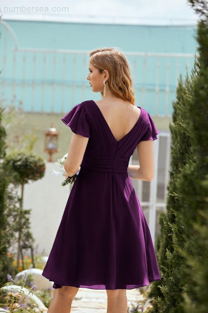 Knie langes Homecoming-Kleid Formell Cocktail Abschlussballkleid 28013