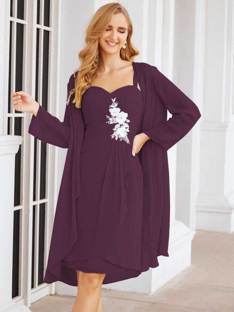 Vestidos de noiva para mãe da noiva Numbersea com aplicações de renda para convidados de casamento 28066 