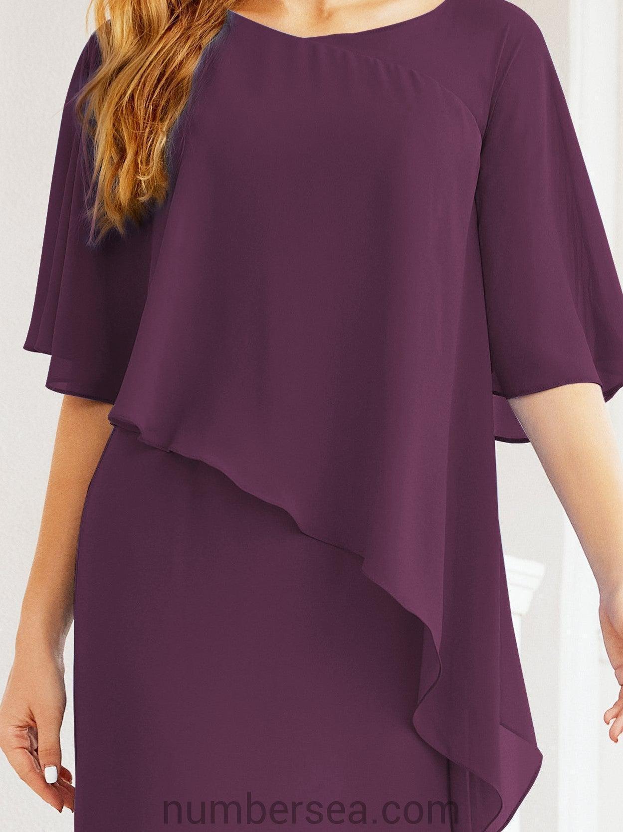 Vestido de festa formal comprido Numbersea com capa e folhos 28026 