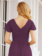 Vestidos de cerimónia de baile Numbersea para mãe da noiva, mangas curtas, vestido de madrinha 28047 