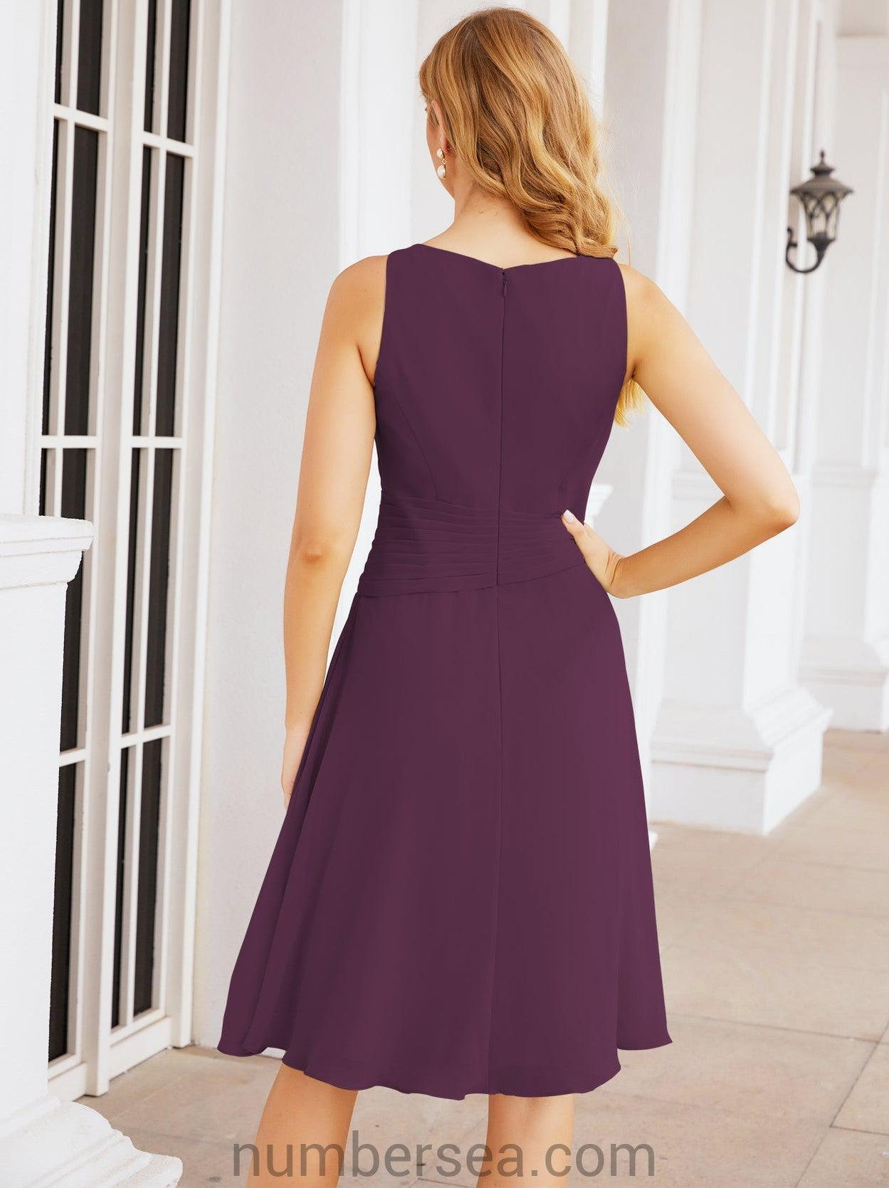 Vestidos para mãe da noiva Numbersea Vestido de baile Vestido casual plissado 28065 