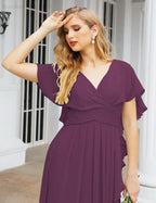 Numbersea Bridesmaid Dresses Backless Formal Prom Gowns for Evening Party Mother of The Bride Dress 28040