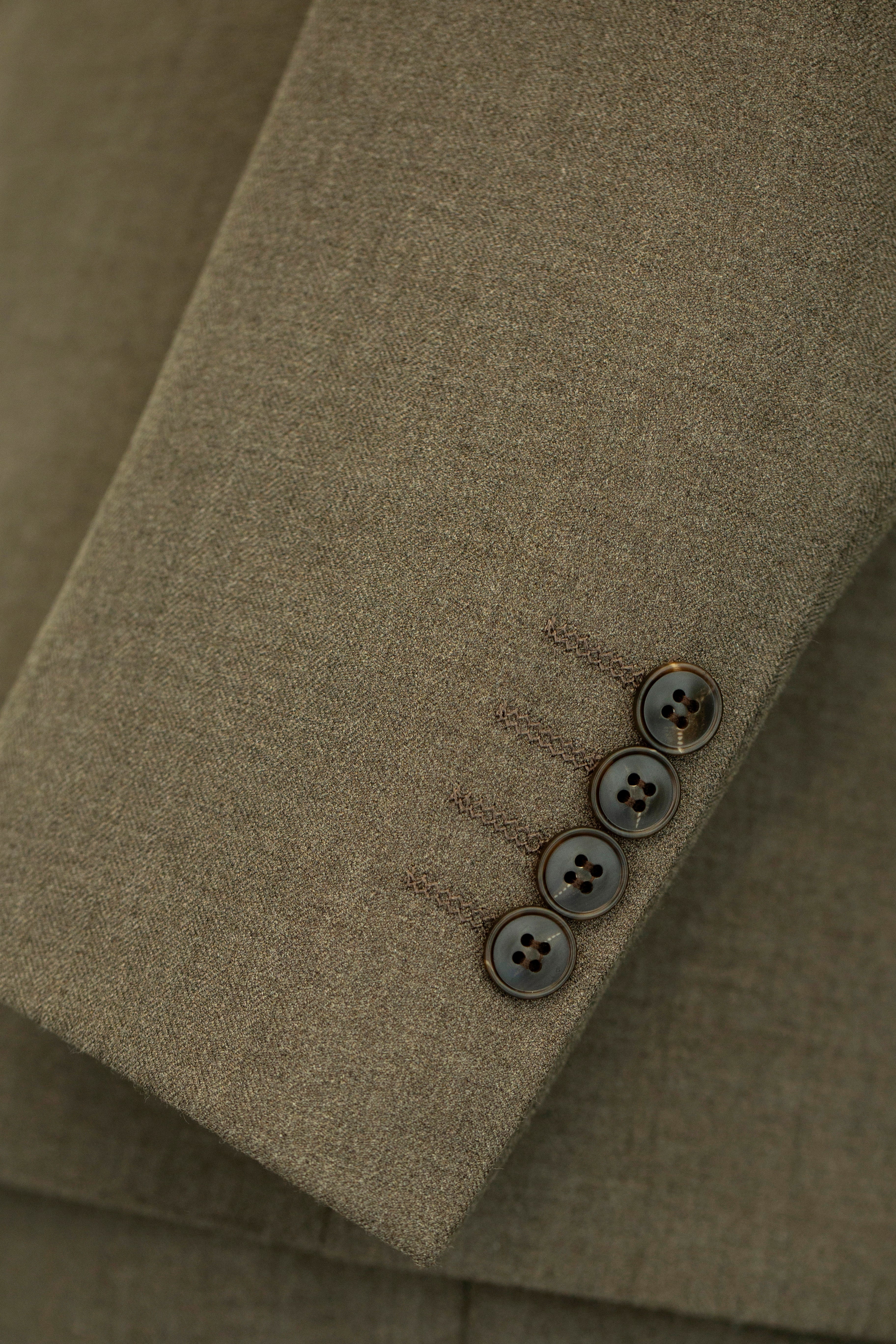 Taupe Wool Double-Breasted 3-Piece Wedding Suit | Tailored Groom & Groomsmen Attire