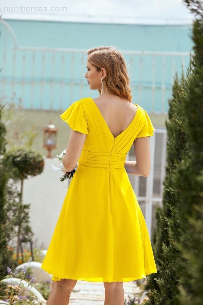 Knie langes Homecoming-Kleid Formell Cocktail Abschlussballkleid 28013