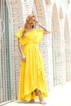 Numbersea  Mother of The Bride Dresses Plus Size V-Neck Floor Length Formal Prom Dress for Wedding Guest 28020