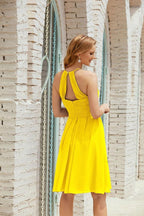 Ärmelloses Homecoming-Kleid Formell Cocktail Abschlussballkleid 28014