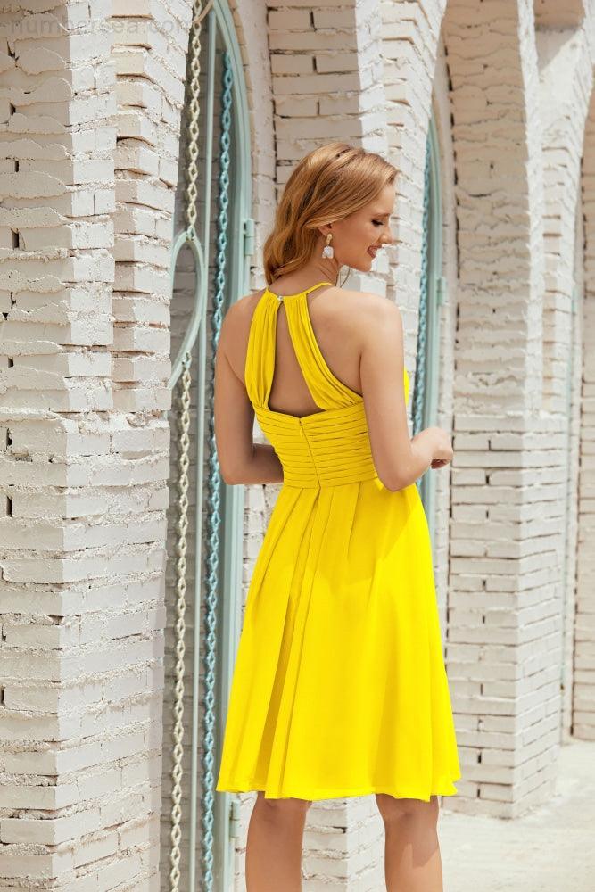 Ärmelloses Homecoming-Kleid Formell Cocktail Abschlussballkleid 28014