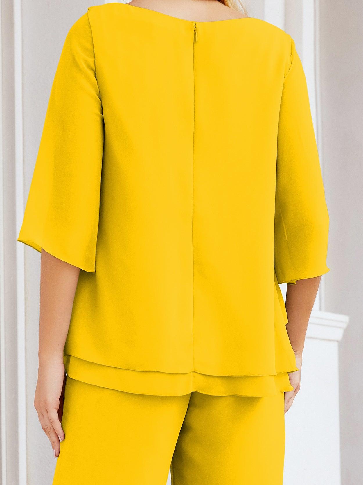 Vestido elegante de 2 peças para mãe da noiva Numbersea, tamanho grande, com folhos, camadas, roupão prateado 28064 