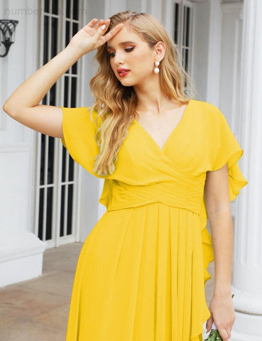 Numbersea Bridesmaid Dresses Backless Formal Prom Gowns for Evening Party Mother of The Bride Dress 28040