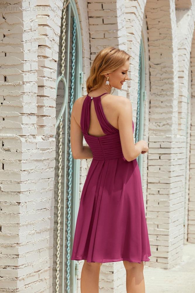 Ärmelloses Homecoming-Kleid Formell Cocktail Abschlussballkleid 28014