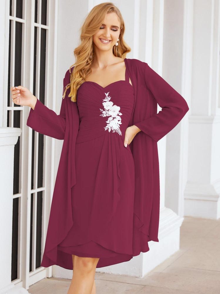 Vestidos de noiva para mãe da noiva Numbersea com aplicações de renda para convidados de casamento 28066 