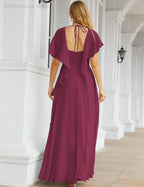 Numbersea Bridesmaid Dresses Backless Formal Prom Gowns for Evening Party Mother of The Bride Dress 28040