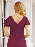 Vestidos de cerimónia de baile Numbersea para mãe da noiva, mangas curtas, vestido de madrinha 28047 