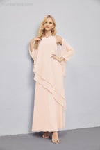 Mother of Bride Dresses with Open Front Lightweight Cardigan Formal Prom Gown  28081