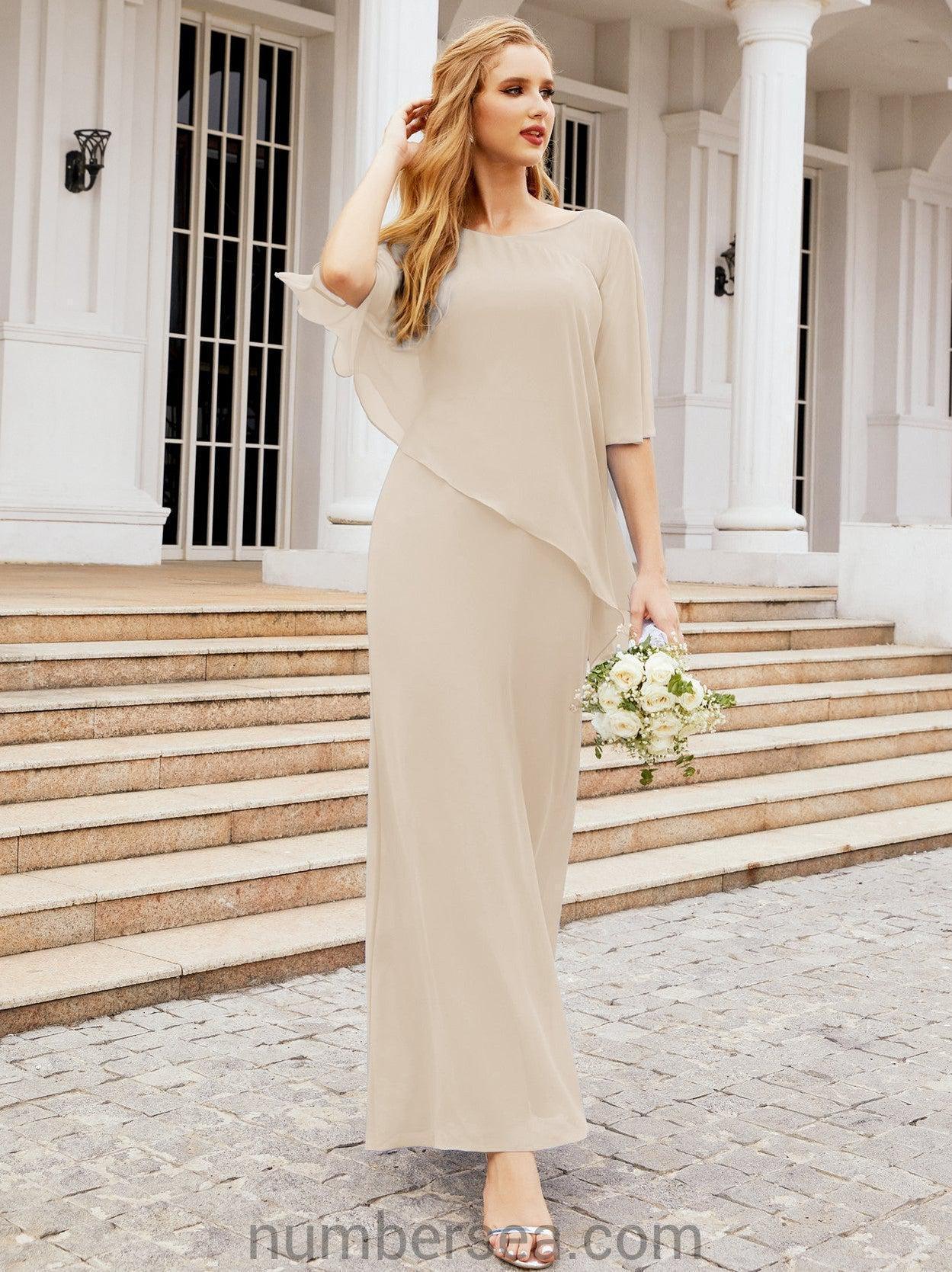 Vestido de festa formal comprido Numbersea com capa e folhos 28026 