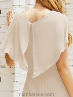 Vestidos de Baile de Regreso a Casa Sin Mangas Largo a la Rodilla Modelo 28021
