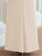 Vestido de festa formal comprido Numbersea com capa e folhos 28026 