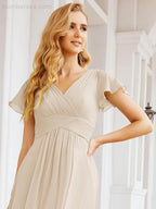 Vestidos de cerimónia de baile Numbersea para mãe da noiva, mangas curtas, vestido de madrinha 28047 