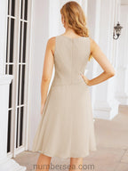 Vestidos para mãe da noiva Numbersea Vestido de baile Vestido casual plissado 28065 