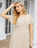 Numbersea Bridesmaid Dresses Backless Formal Prom Gowns for Evening Party Mother of The Bride Dress 28040