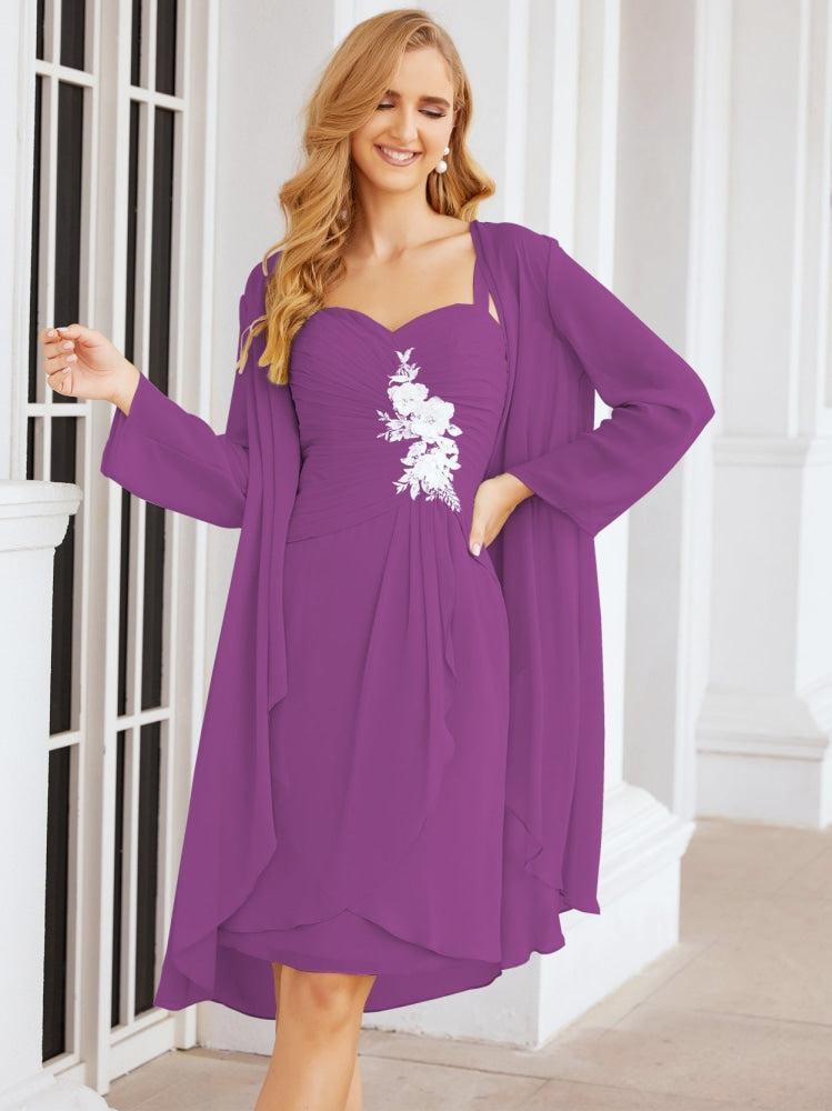 Vestidos de noiva para mãe da noiva Numbersea com aplicações de renda para convidados de casamento 28066 