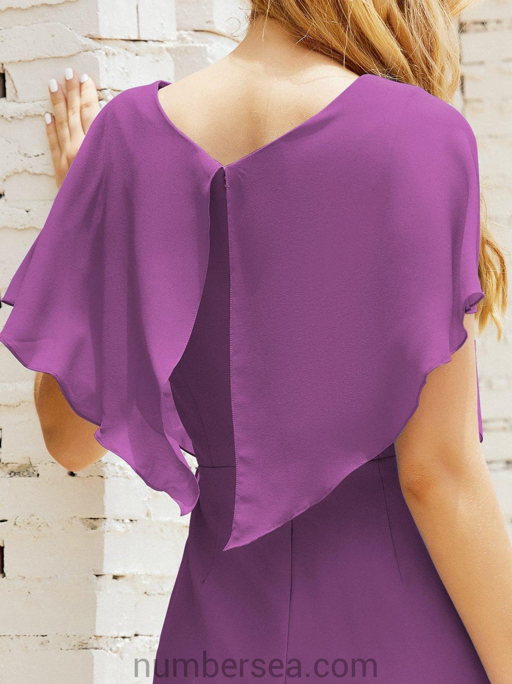 Vestidos de Baile de Regreso a Casa Sin Mangas Largo a la Rodilla Modelo 28021