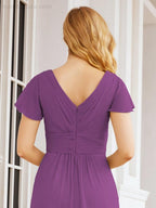 Vestidos de cerimónia de baile Numbersea para mãe da noiva, mangas curtas, vestido de madrinha 28047 