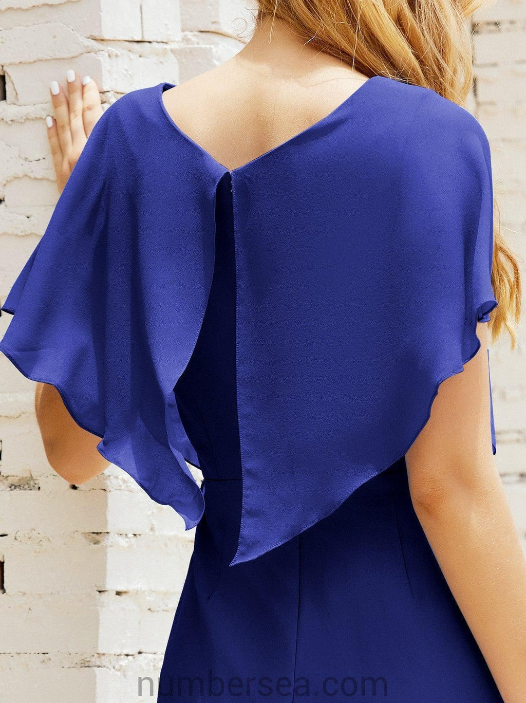 Vestidos de Baile de Regreso a Casa Sin Mangas Largo a la Rodilla Modelo 28021