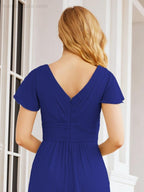 Vestidos de cerimónia de baile Numbersea para mãe da noiva, mangas curtas, vestido de madrinha 28047 