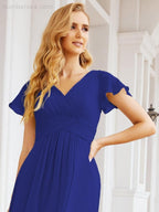 Vestidos de cerimónia de baile Numbersea para mãe da noiva, mangas curtas, vestido de madrinha 28047 