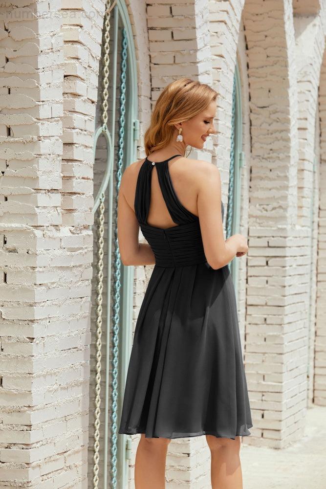 Ärmelloses Homecoming-Kleid Formell Cocktail Abschlussballkleid 28014