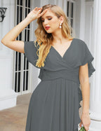 Numbersea Bridesmaid Dresses Backless Formal Prom Gowns for Evening Party Mother of The Bride Dress 28040