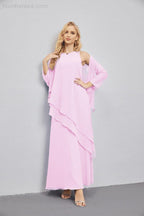 Mother of Bride Dresses with Open Front Lightweight Cardigan Formal Prom Gown  28081