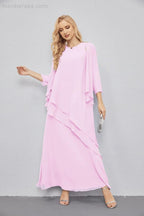 Mother of Bride Dresses with Open Front Lightweight Cardigan Formal Prom Gown  28081
