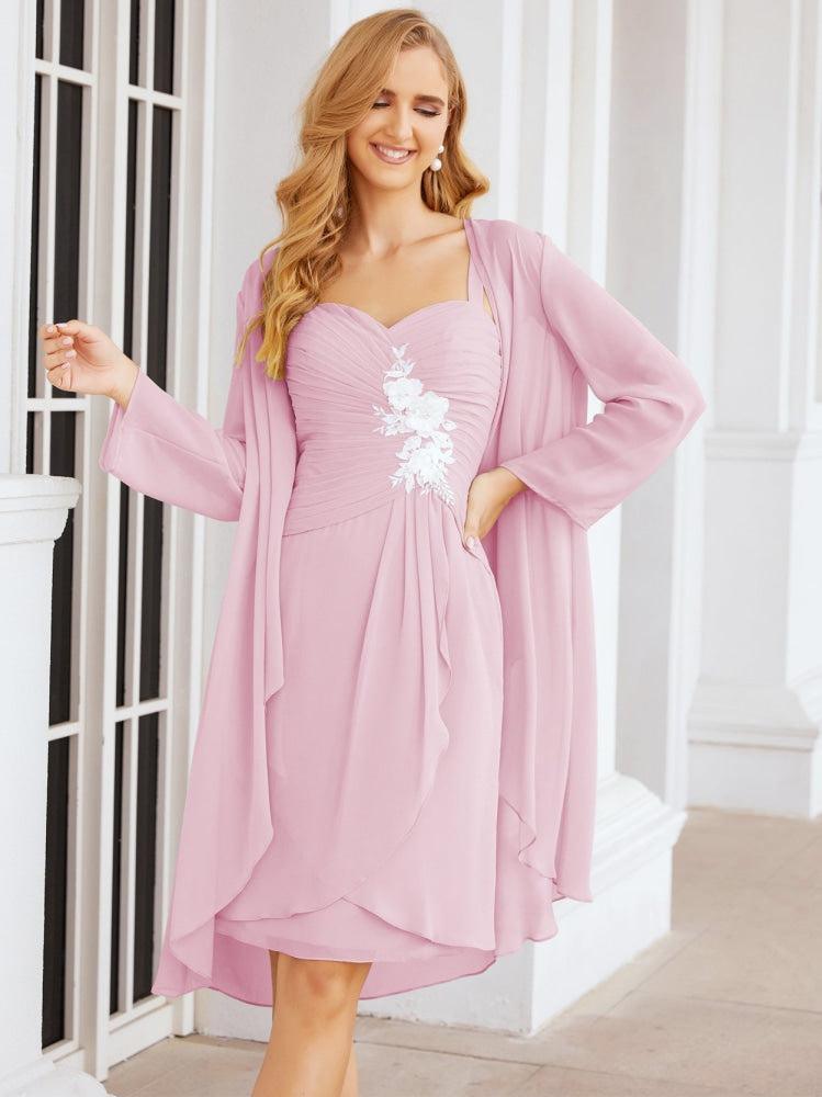 Vestidos de noiva para mãe da noiva Numbersea com aplicações de renda para convidados de casamento 28066 