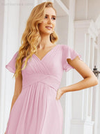 Vestidos de cerimónia de baile Numbersea para mãe da noiva, mangas curtas, vestido de madrinha 28047 